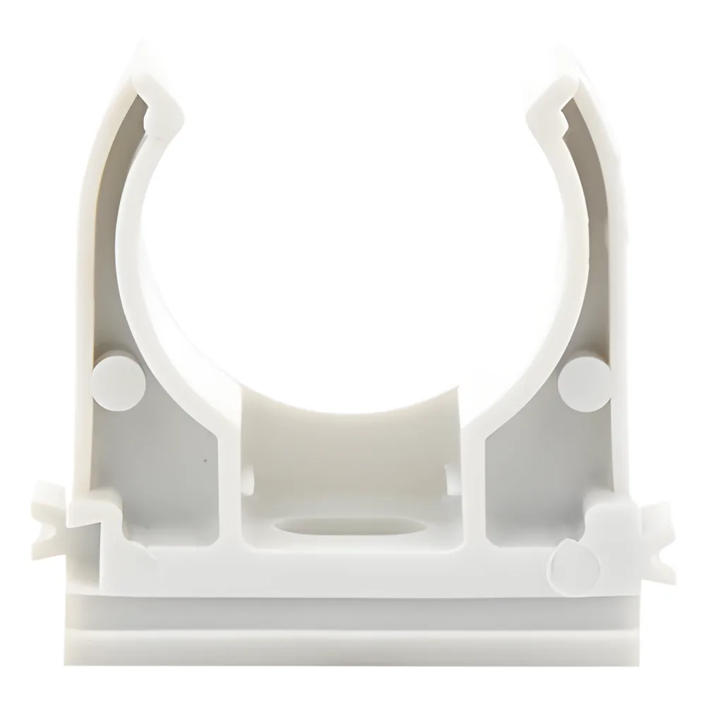 Soporte de presión (Abrazadera), PVC Auto-extinguible, abierto para tubería de 25 mm – vista 4