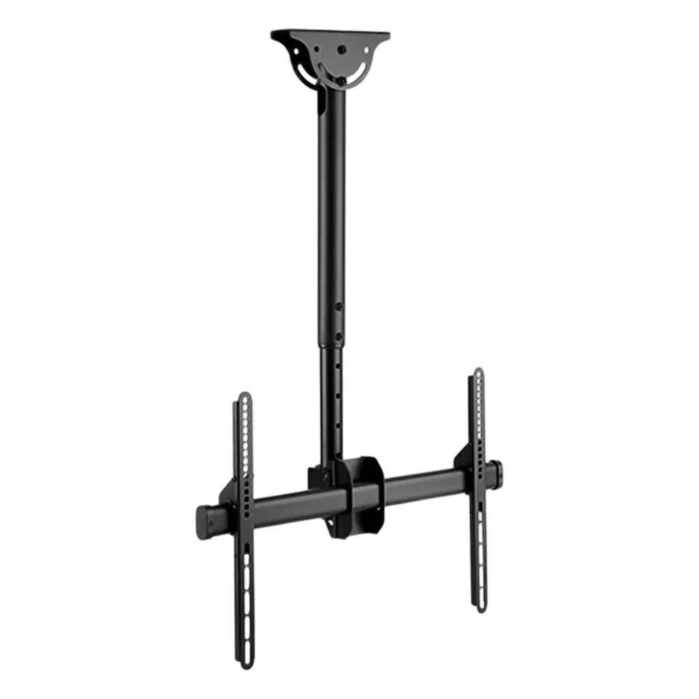 Soporte de Techo para Pantallas | Compatibilidad VESA 200x200 a 600x400 | Pantallas Hasta 70 Pulgadas | Capacidad de Carga 50 kg | Inclinación Vertical 0° a -25° | Rotación Horizontal 360° | Ajuste de Nivel ±3°