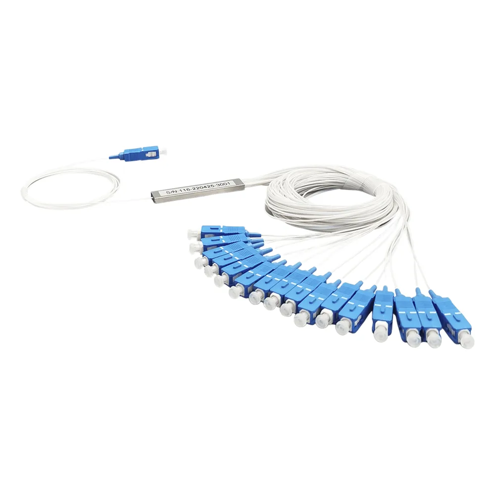 Splitter (Divisor Óptico) tipo PLC, 1x16, conectores SC/UPC