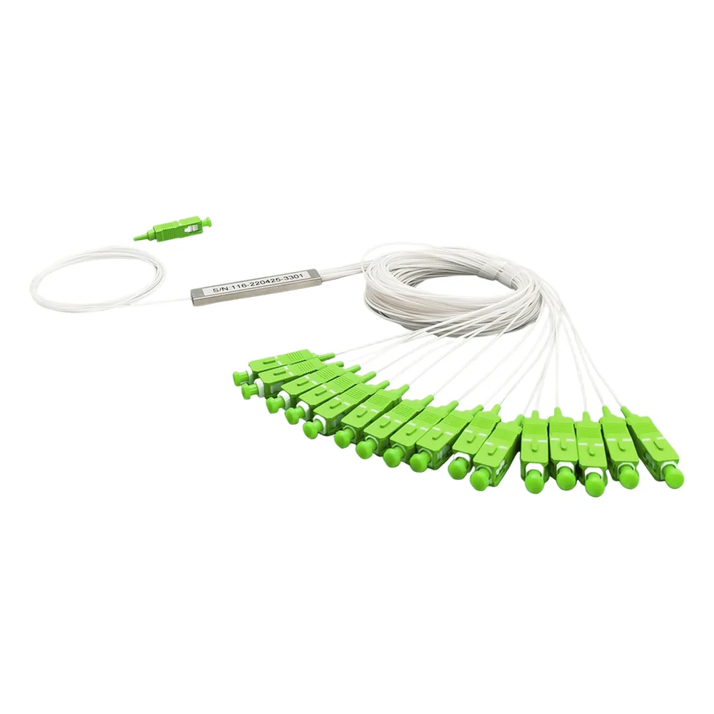 Splitter (Divisor Óptico) tipo PLC, de 1x16, conectores SC/APC