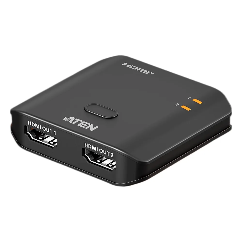 Splitter HDMI 2 Puertos True 4K Essentials | Resolución 3840x2160@60Hz | EDID Sync | HDR10+ | HDCP 2.2 | 18Gbps | LPCM 7.1 | Control por Botón | Plástico | 0.03 kg | 6.10 x 5.65 x 1.52 cm (2.4 x 2.22 x 0.6 in)