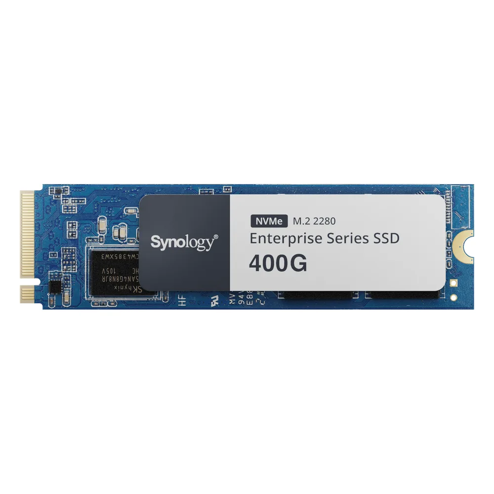 SSD 400 GB NVMe M.2 Serie Enterprise | SSD 400 GB | Alto Rendimiento Hasta 660000 IOPS Lectura | Resistencia Hasta 2900 TBW | Protección de Datos Integral | Análisis de Vida Útil | Diseñada para Sistemas Synology.