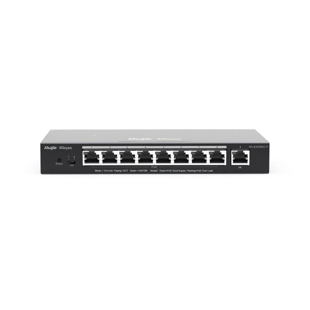 Switch Administrable 8 Puertos PoE+ 802.3af/at Gigabit, gestión gratuita desde la nube, 120w – vista 2