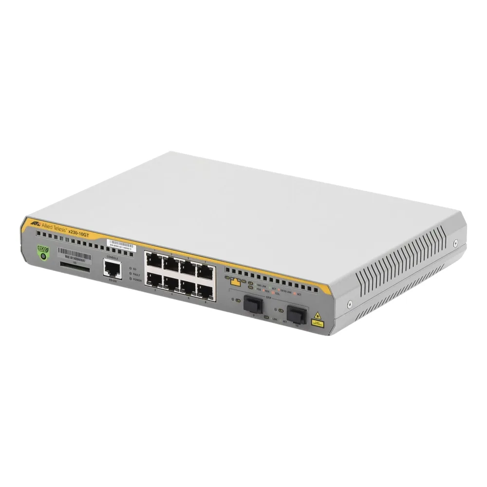 Switch Administrable Capa 3, 8 puertos 10/100/1000 Mbps + 2 puertos SFP Gigabit – vista 2