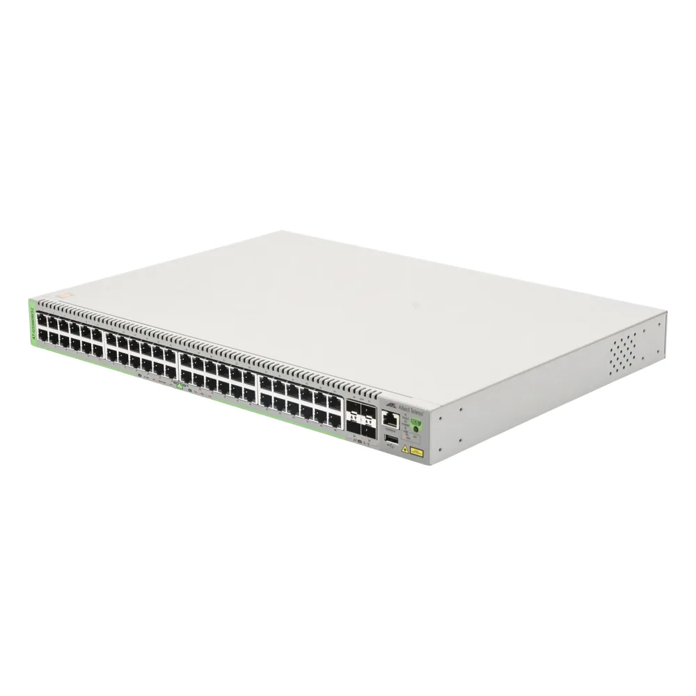 Switch Administrable CentreCOM GS980M, Capa 3 de 48 puertos 10/100/1000Mbps + 4 SFP Gigabit – vista 2