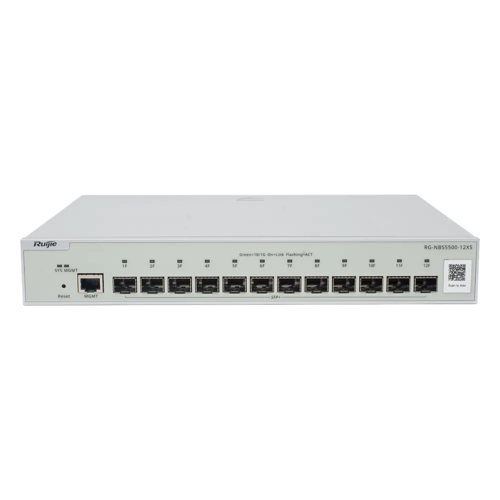 Switch Administrable Full Aggregation Capa 3, 12 Puertos SFP+ 10G y un Puerto MGMT