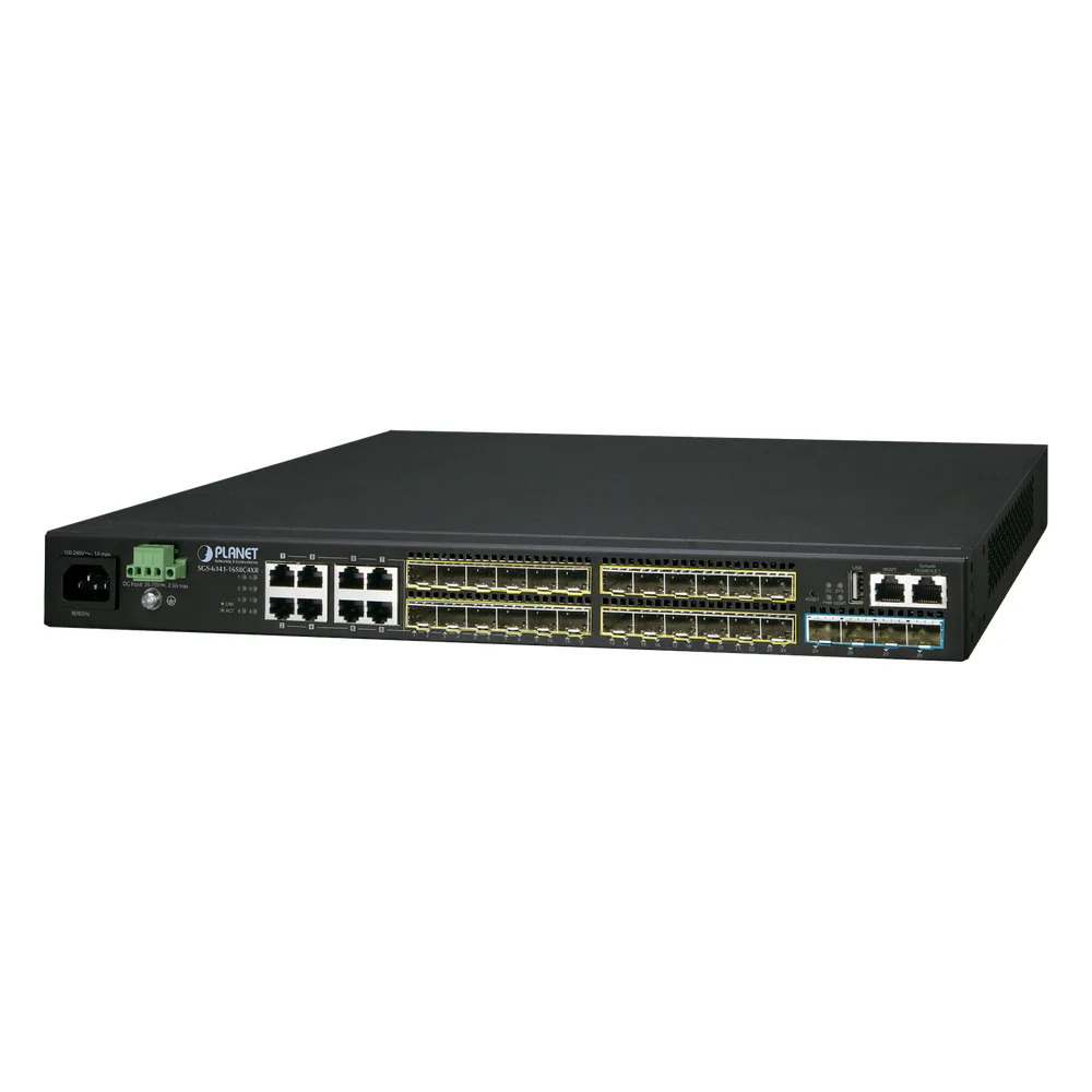 Switch Administrable L3 16-Puertos 100/1000X SFP, 8-Puertos Gigabit TP/SFP, 4-Puertos 10G SFP+ Stackable
