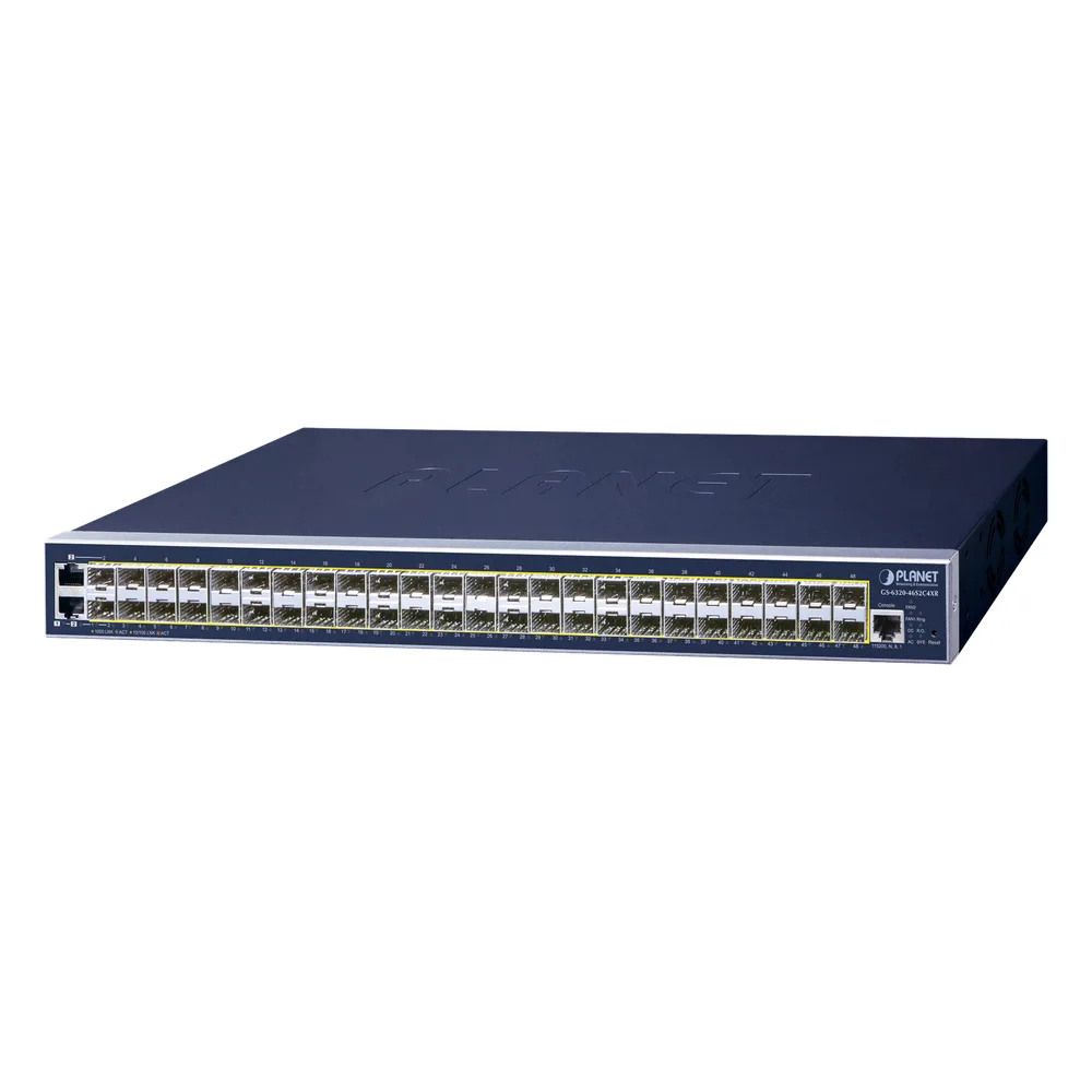 Switch Administrable L3, 46 puertos SFP, 2 puertos Combo TP/SFP, 4 puertos 10G SFP+