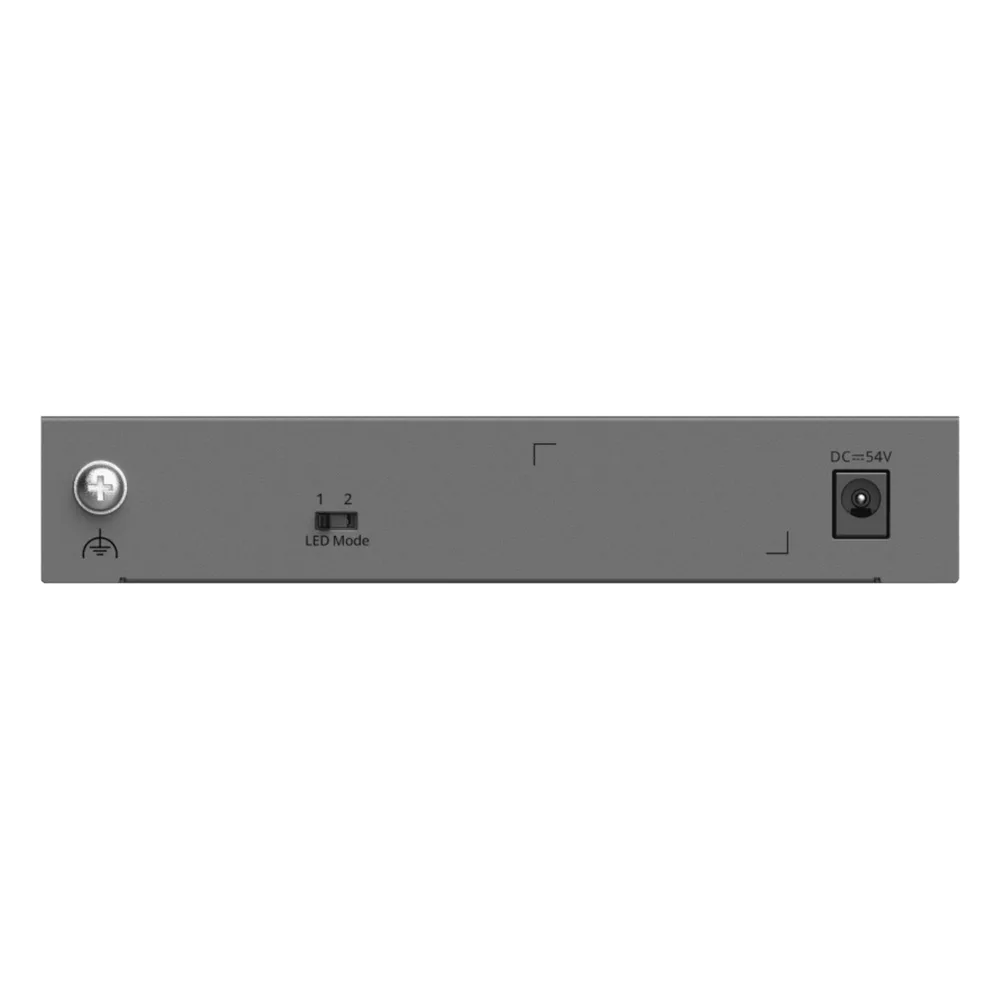 Switch Capa 2 Smart Cloud Managed / 7 Puertos Gigabit / 2 PoE++ 802.3bt + 2 PoE+ 802.3at / 1 Puerto SFP 1GE / Presupuesto PoE 120 W / Protección contra Sobretensiones 6 kV / PoE Permanente / Gestión en la Nube Ruijie Cloud / Gabinete Met&amp – vista 3