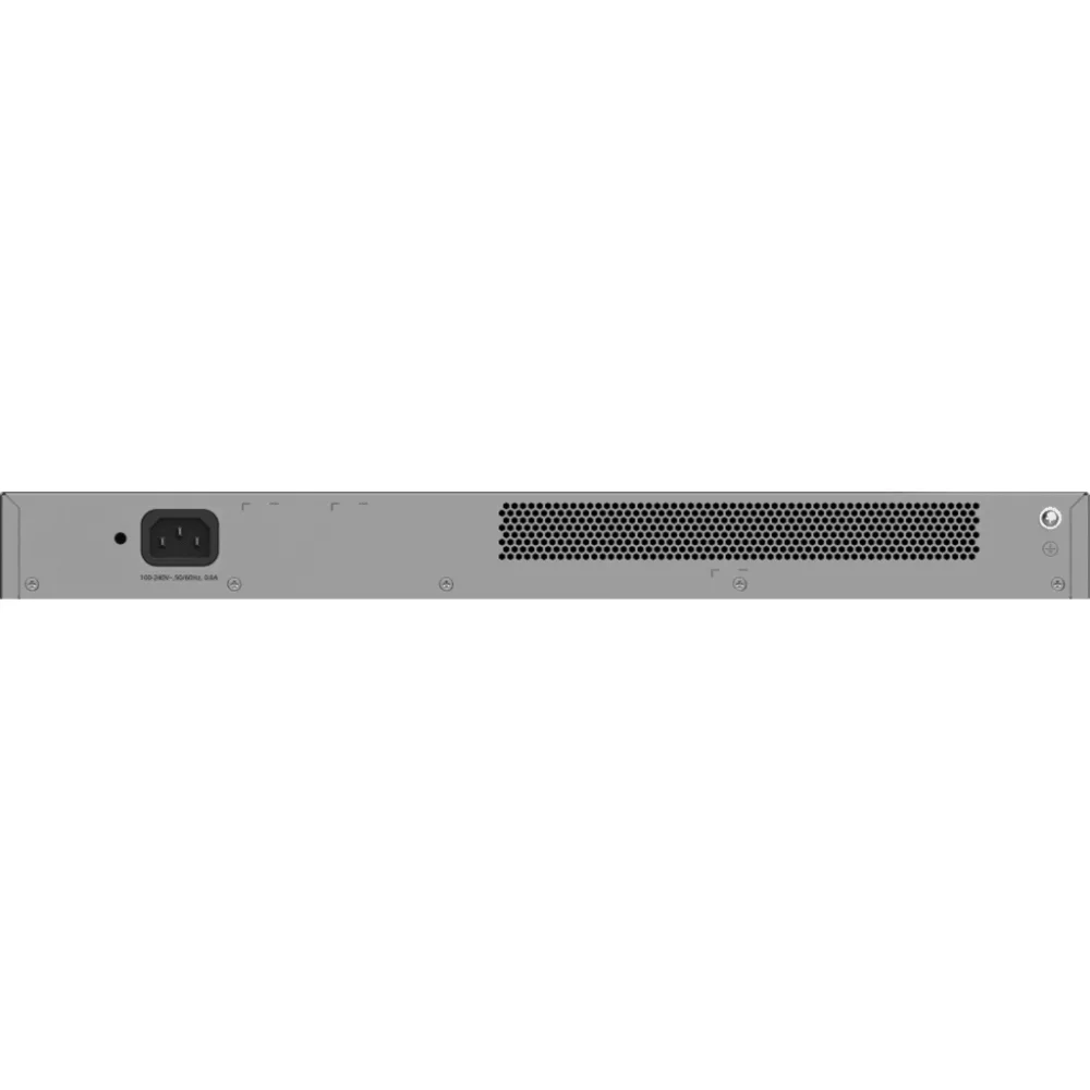 Switch Capa 3 Acceso / 24 Puertos Gigabit / 4 Puertos SFP 2.5GE / Sin PoE / Capacidad 68 Gbps / VSU / Capa 3 OSPF / Ventilador Sin Ventilador / 1 RU / Línea Cybrey – vista 3