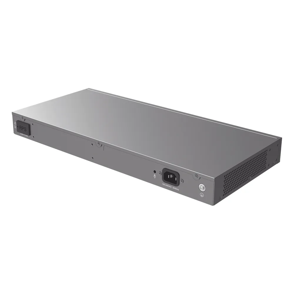 Switch Capa 3 Administrable / 24 puertos 10/100/1000 Mbps + 4 Puertos SFP+ de 10 Gigabits / Compatible con GWN Cloud. – vista 3