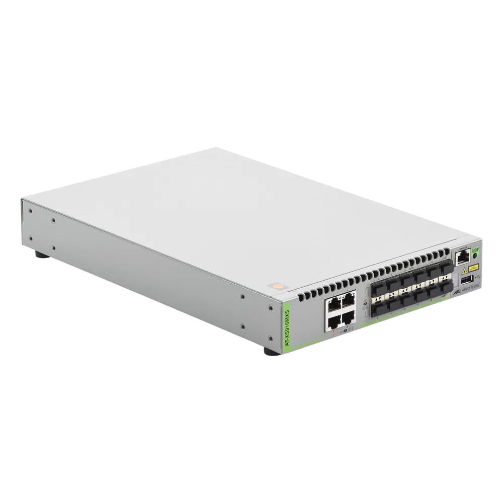 Switch Capa 3 Stackeable 10 Gigabit , 12 puertos SFP/SFP+ 10G y 4 puertos 100/1000/10G Base-T (RJ-45) – vista 3