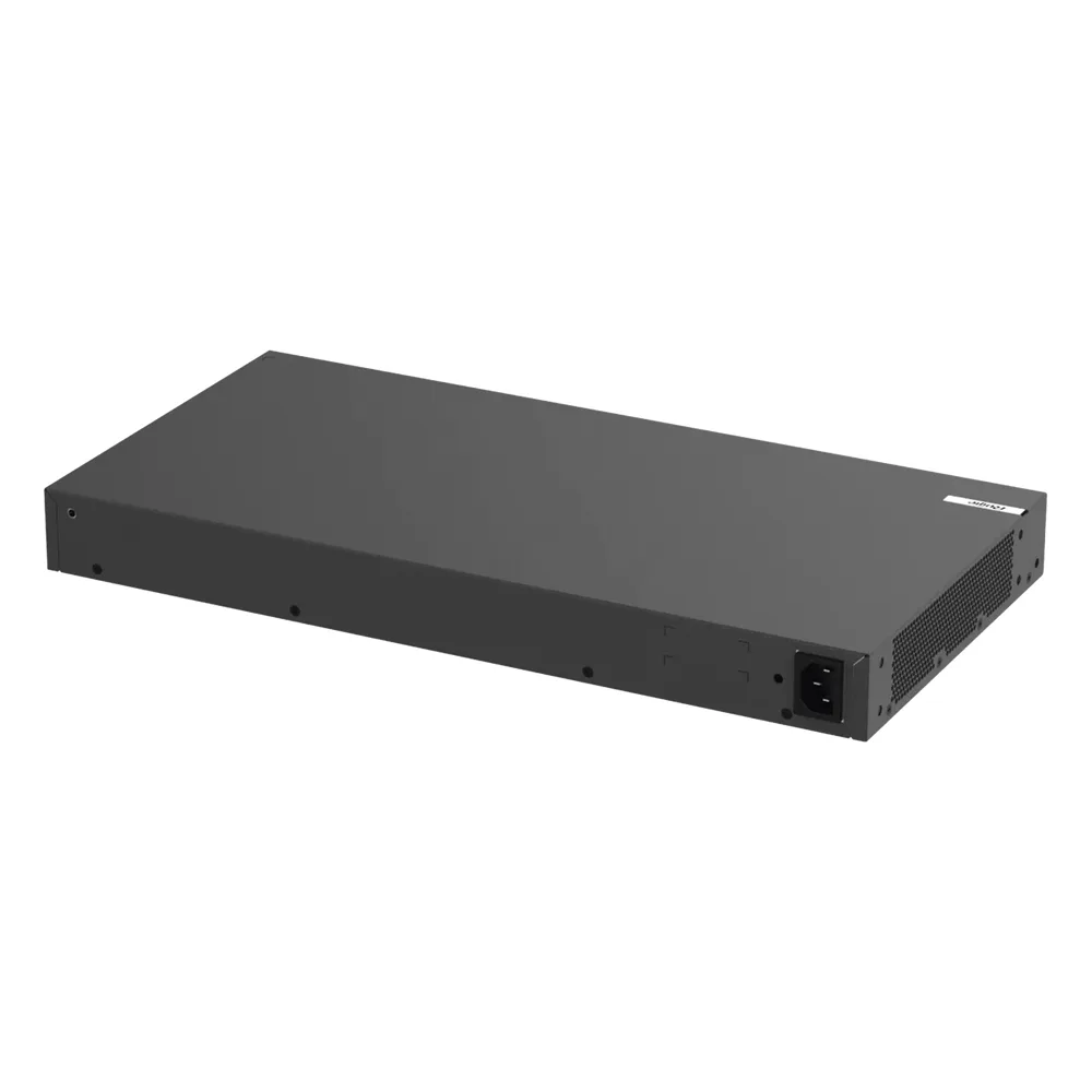 Switch Core PoE 802.3bt 370W Capa 3 Multi-Gigabit 24 puertos 5Gb/2.5Gb/1Gb/100M, 4 puertos fibra SFP28 25Gb – vista 3