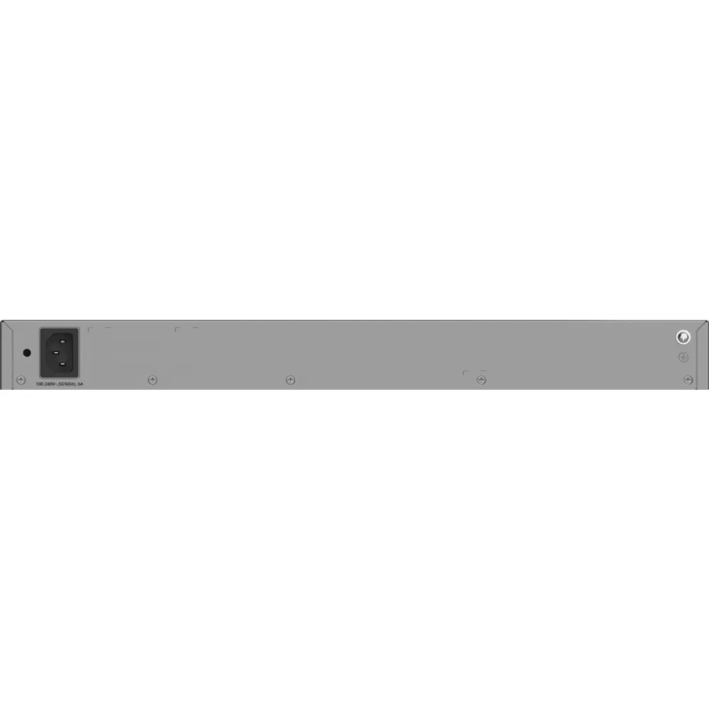 Switch de Acceso Capa 3 / 24 Puertos Gigabit PoE+ / 4 Puertos SFP 2.5GE / 370W PoE / VSU / OSPF / RIP / Protección contra Sobretensiones 10kV / Ventilador Fijo / Línea Cybrey – vista 3