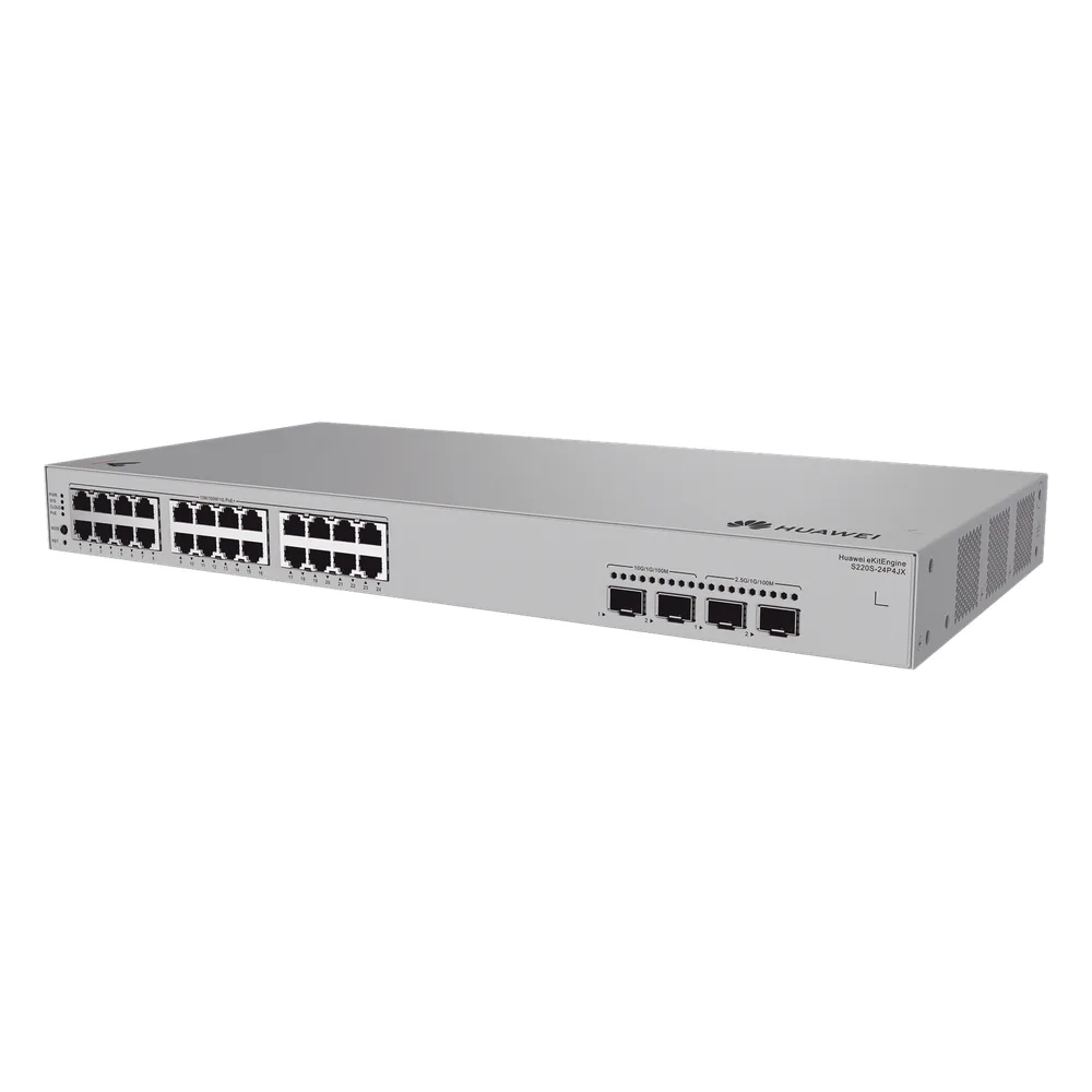 Switch de Acceso eKit Administrable / Capa 2 / 24 Puertos PoE+ Gigabit + 2 Puertos SFP(2.5 Gbps) + 2 Puertos SFP+(10 Gbps) / PoE Perpetuo / Presupuesto PoE 400 W / Sin licenciamiento