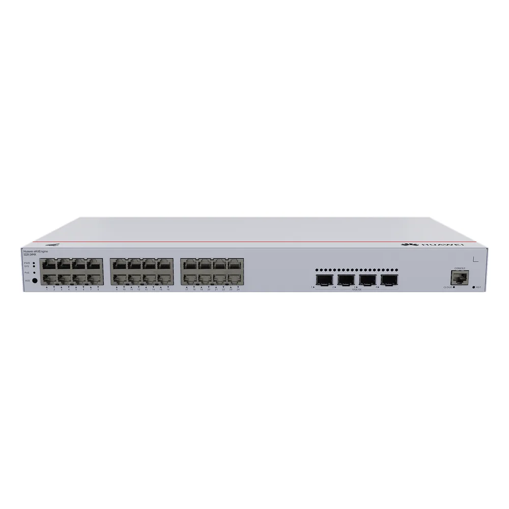 Switch de Acceso eKit Administrable / Capa 2 / 24 Puertos PoE+ Gigabit + 4 Puertos SFP+/SFP + Puerto de Consola / Poe Perpetuo / Presupuesto PoE 400 W / Sin Licenciamiento