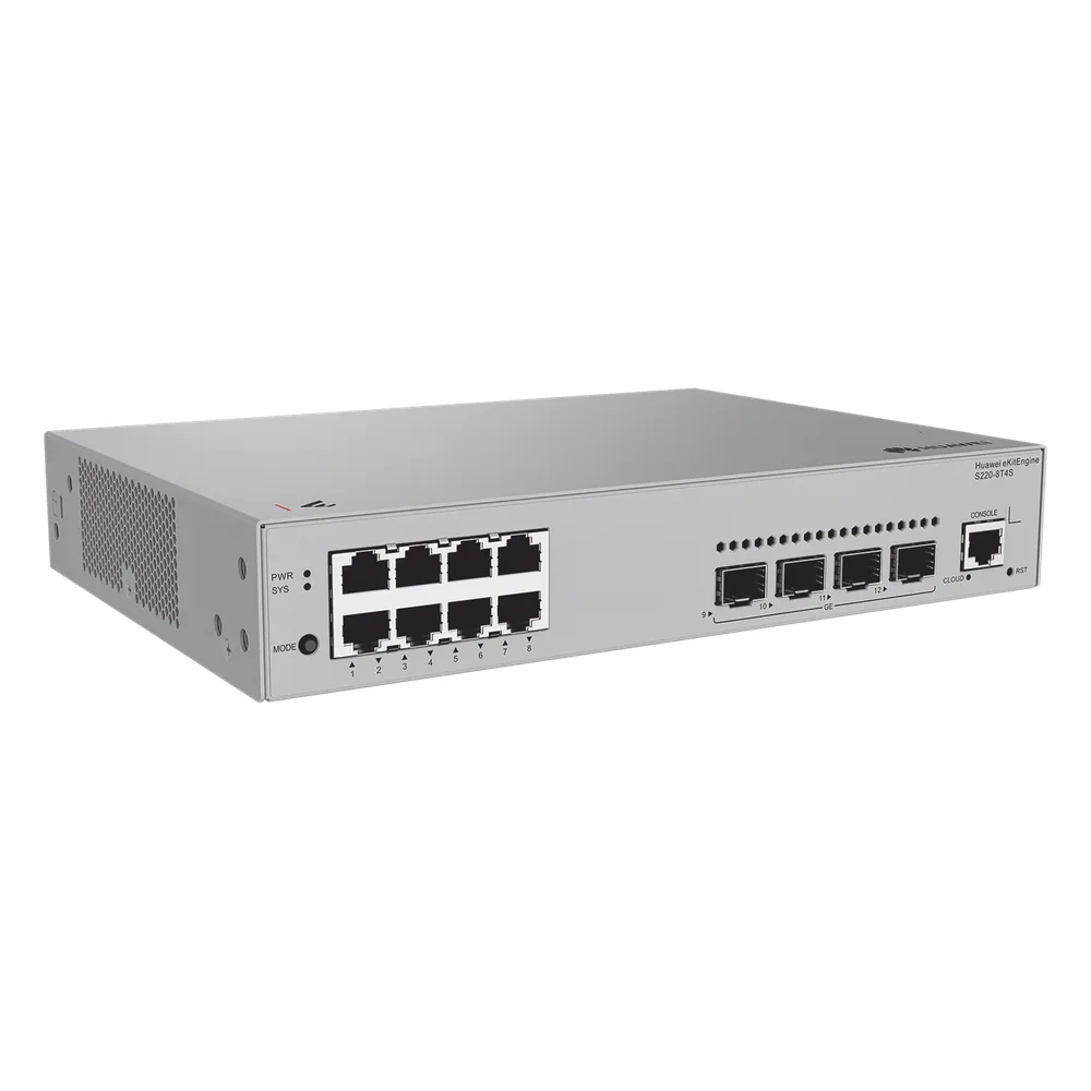 Switch de Acceso eKit Administrable Capa 2 / 8 Puertos Gigabit / 4 Puertos SFP / 1 Puerto de Consola / Gestión Gratuita desde la Nube / Libre de Licenciamiento – vista 2