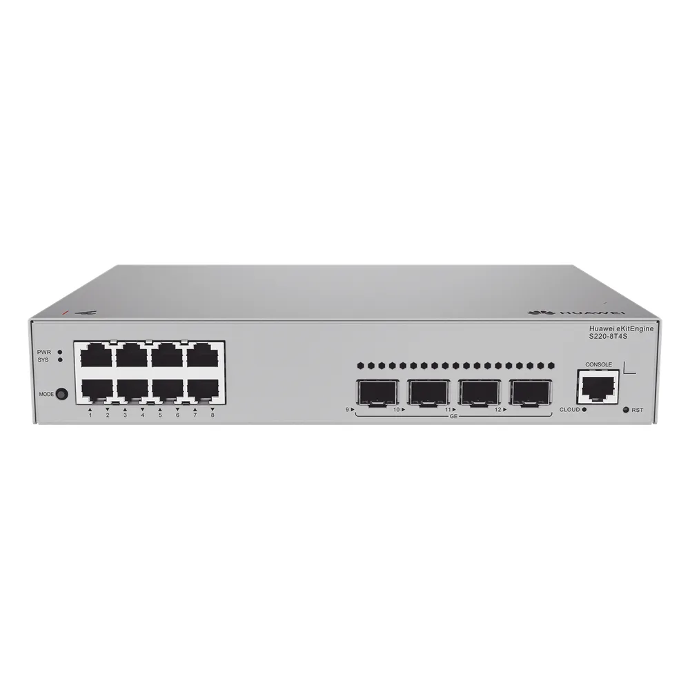Switch de Acceso eKit Administrable Capa 2 / 8 Puertos Gigabit / 4 Puertos SFP / 1 Puerto de Consola / Gestión Gratuita desde la Nube / Libre de Licenciamiento – vista 3