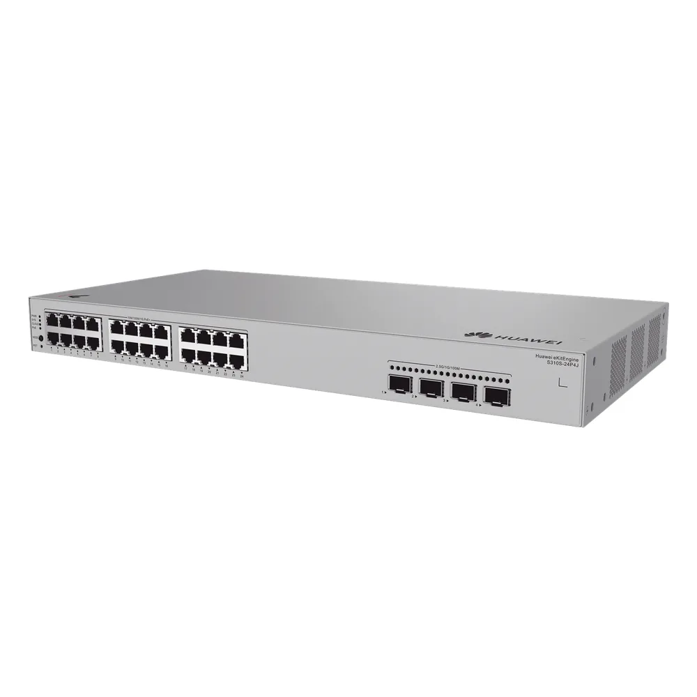 Switch de Acceso Gigabit Administrable PoE Capa 2+ / 24 puertos 10/100/1000 Mbps (PoE) / 4 Puertos 2.5GE SFP Uplink / ERPS / Rutas Estáticas / PoE Perpetuo / 400 W / Administración Nube Gratis