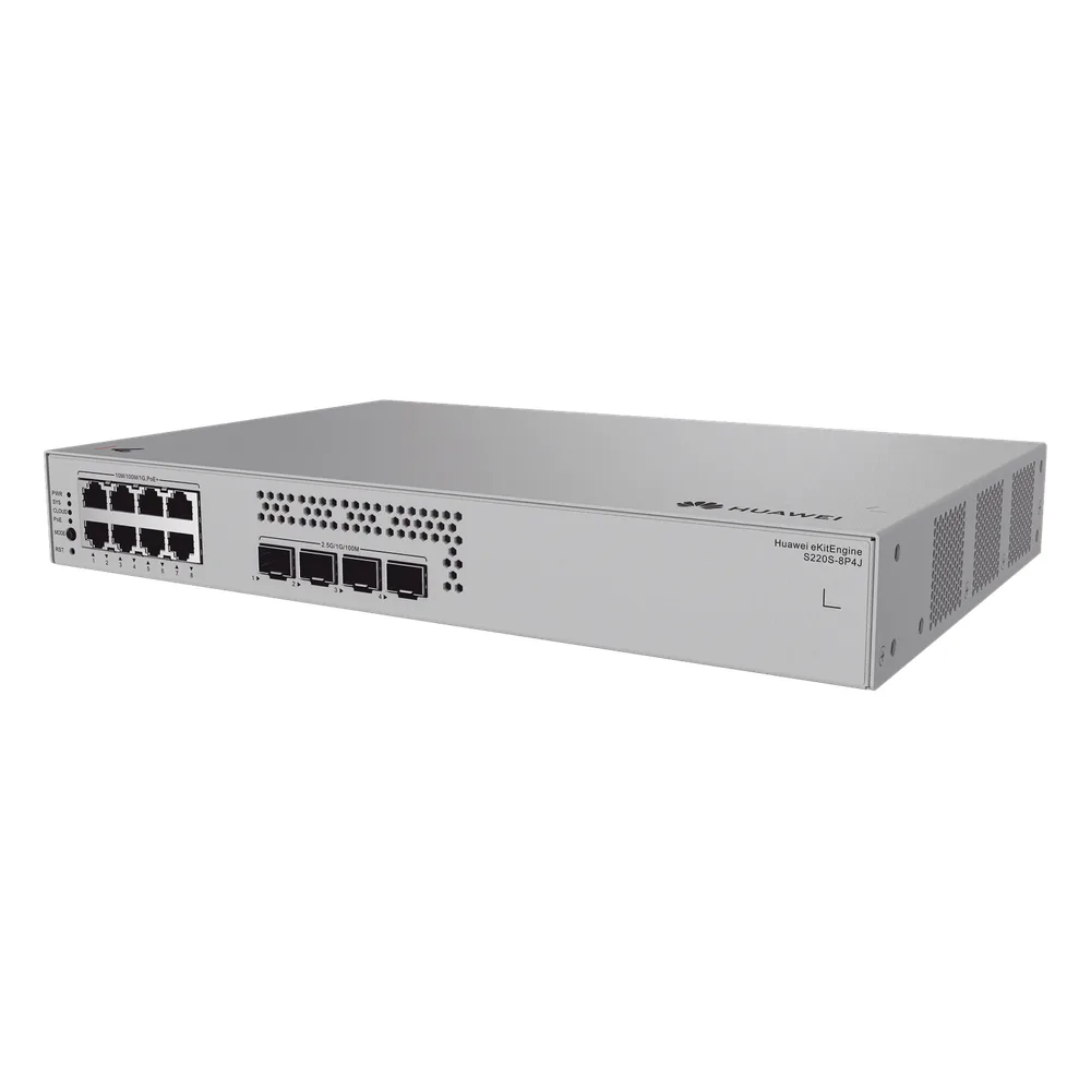 Switch de Acceso Gigabit Administrable PoE Capa 2 / 8 puertos 10/100/1000 Mbps (PoE) / 4 Puertos 2.5GE SFP Uplink / ERPS / IMGP Snooping / DHCP Snooping / PoE Perpetuo / 128 W / Administración Nube Gratis