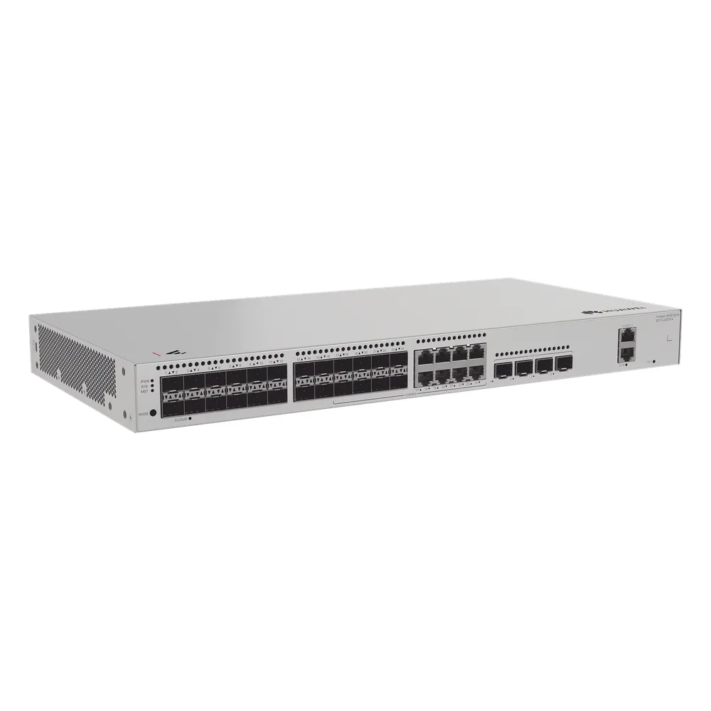 Switch de Distribución/Core Gigabit Administrable  Capa 3 / 24 puertos 1GE SFP ( Combo con 8 Puertos 10/100/1000 Mbps) / 4 Puertos 10GE SFP+ Uplink / ERPS / Rutas Estáticas / iStack / Administración Nube Gratis – vista 2