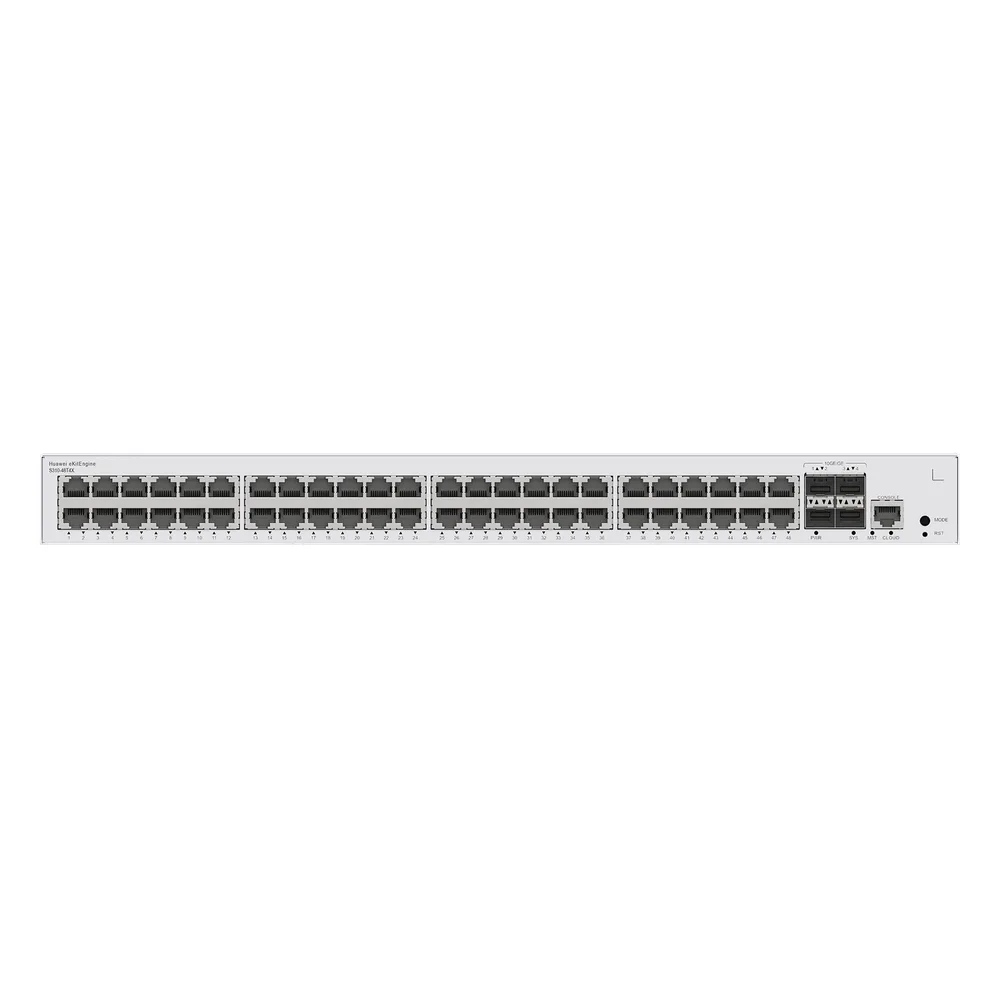 Switch de Distribución/Core Gigabit Administrable Capa 3 / 48 puertos 10/100/1000 Mbps / 4 Puertos 10GE SFP+ Uplink / ERPS / Rutas Estáticas / iStack / Administración Nube Gratis