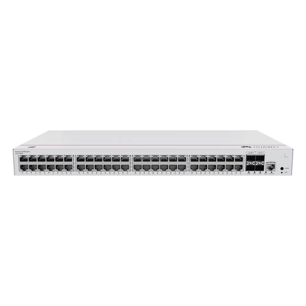 Switch de Distribución/Core Gigabit Administrable PoE Capa 3 / 48 puertos 10/100/1000 Mbps (PoE) / 4 Puertos 1GE SFP Uplink / ERPS / Rutas Estáticas / iStack / PoE Perpetuo / 380W / Administración Nube Gratis