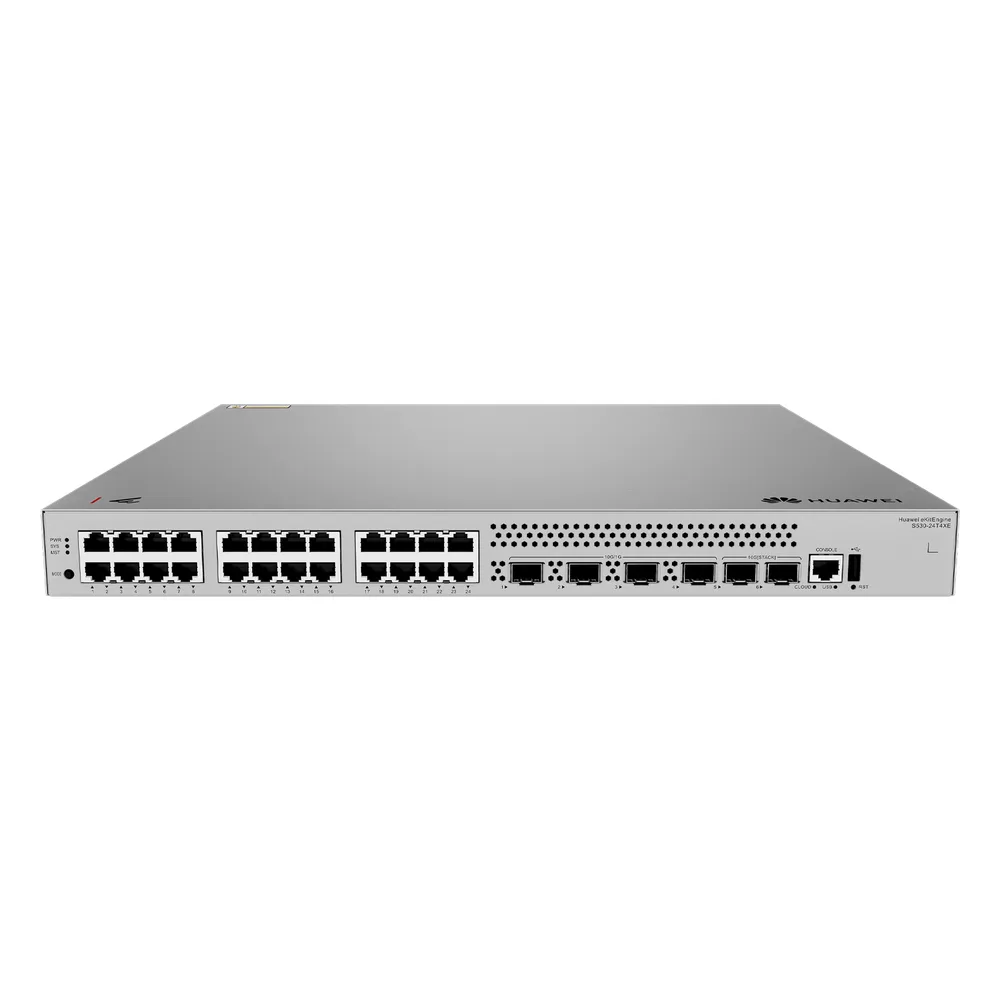 Switch Empresarial Core Gigabit Administrable  Capa 3 / 24 Puertos 10/100/1000 Mbps / 4 Puertos 10GE SFP+ Uplink / 2 Puertos 10GE SFP+ (Stack) / ERPS / Ruteo Dinamico (RIP, OSPF, IS-IS y BGP)  / iStack / Administración Nube Gratis – vista 2