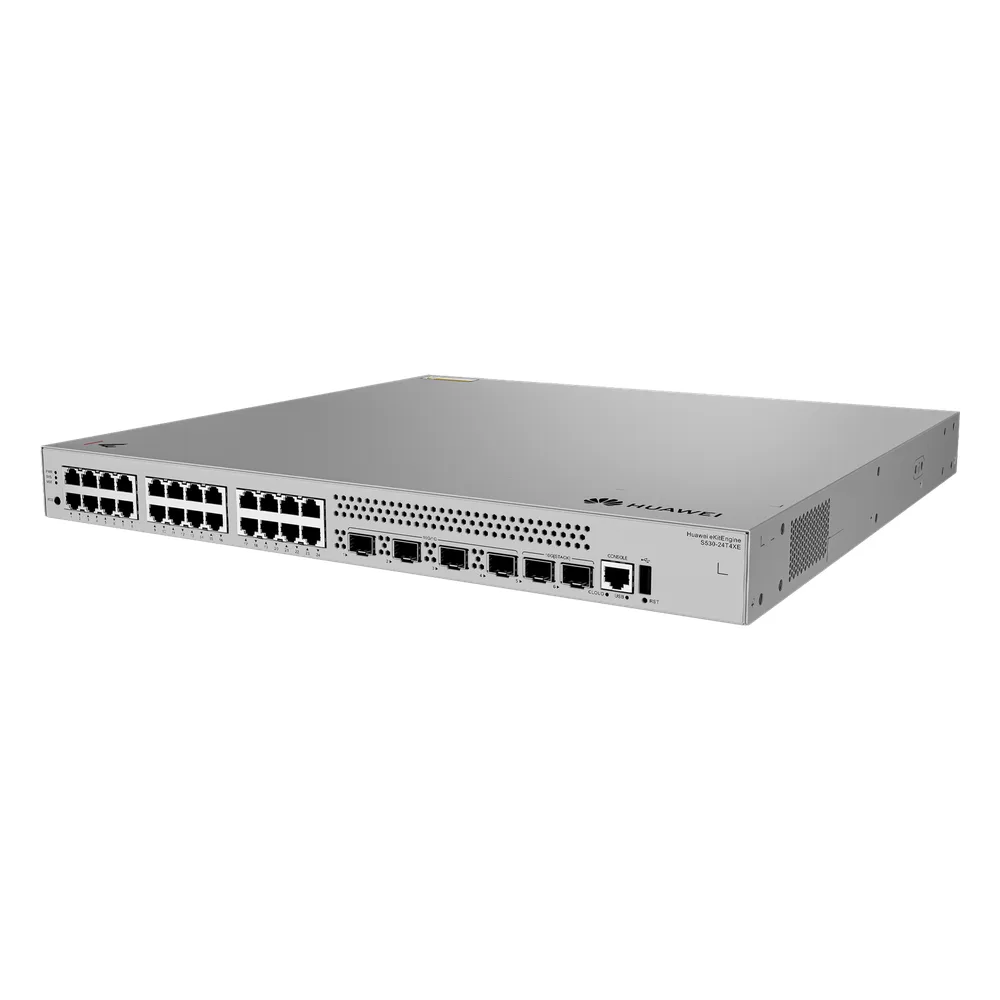 Switch Empresarial Core Gigabit Administrable  Capa 3 / 24 Puertos 10/100/1000 Mbps / 4 Puertos 10GE SFP+ Uplink / 2 Puertos 10GE SFP+ (Stack) / ERPS / Ruteo Dinamico (RIP, OSPF, IS-IS y BGP)  / iStack / Administración Nube Gratis – vista 3