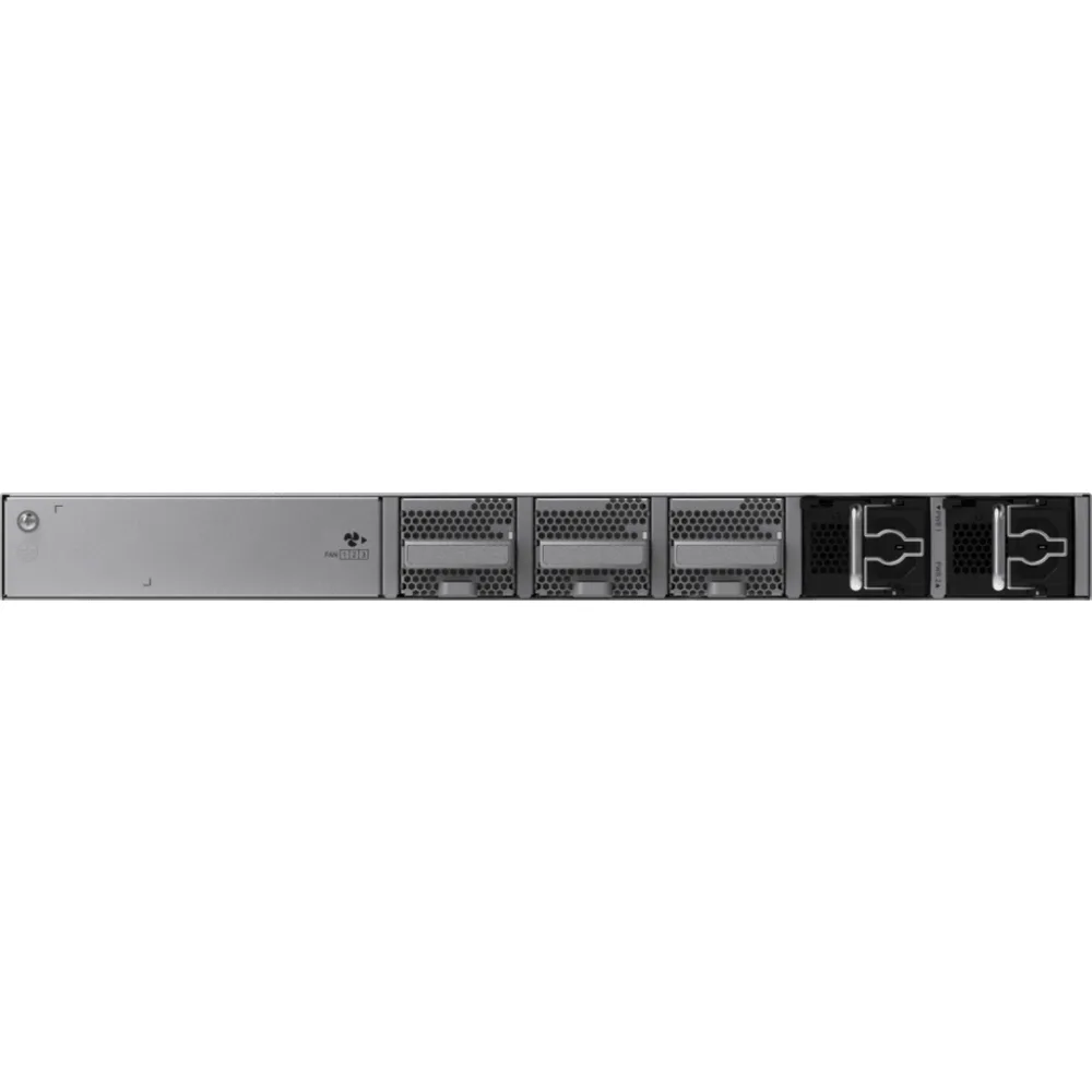 Switch Ethernet 10GE / 24 Puertos 1GE SFP + 4 Puertos 1GE/2.5GE/10GE SFP+ / Capacidad 128 Gbps / Reenvío 95.232 Mpps / CPU Quad Core ARMv8 Cortex-A72 / 1 RU / Alimentación Redundante / VSU / Capa 3 / Línea Cybrey – vista 3