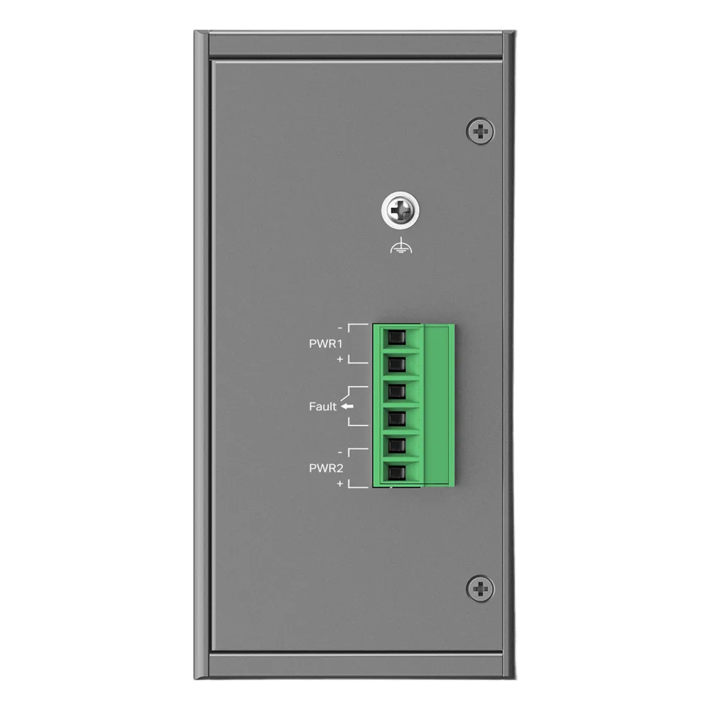 Switch Industrial Easy Managed / 6 Puertos Gigabit (4 PoE) / 120W PoE Budget / IP40 / -40°C a 75°C / 6kV Protección Rayos / Cloud Management Omada / DIN-Rail – vista 4