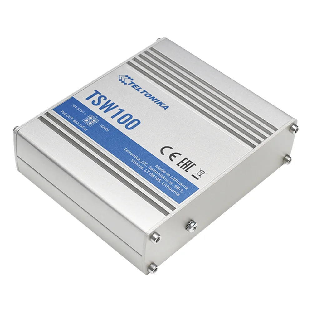 Switch Industrial No-Administrable 5 puertos Gigabit, PoE en 4 puertos 802.3af/at (120W) – vista 2