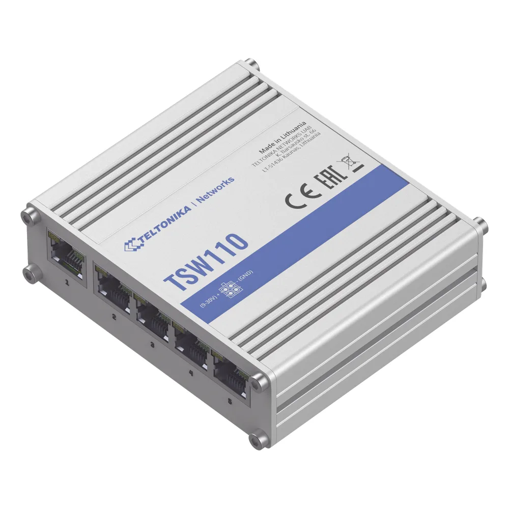 Switch Industrial No-Administrable 5 puertos Gigabit