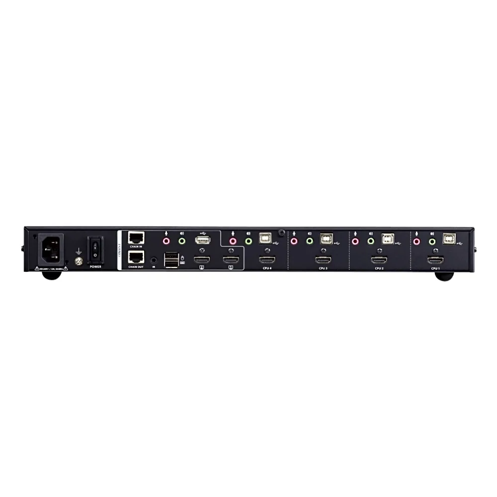 Switch KVMP Multi-View HDMI 4 Puertos USB | Resolución 4K 4096 x 2160 @ 30 Hz | Quad View | PiP / PbP / PoP | Boundless Switching | Daisy Chain Control | Video DynaSync | EDID Expert – vista 2