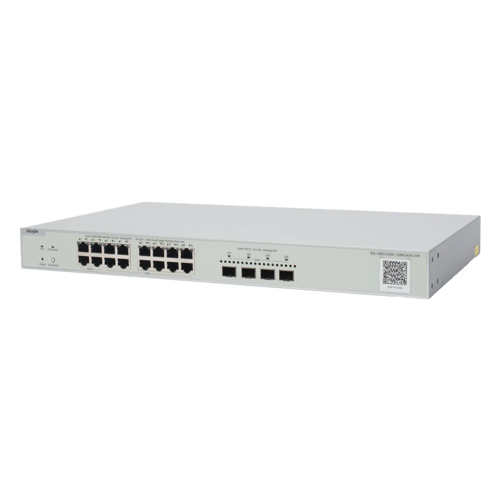 Switch Multi-Gigabit PoE++ hasta 370W, Capa 2 con 4 Puertos 2.5G (90W), 12 Puertos 2.5G (30W) y 4 Uplink SFP+ 10G , Administrable Cloud, Diseñado Para Access Points WiFi 6/7 – vista 2