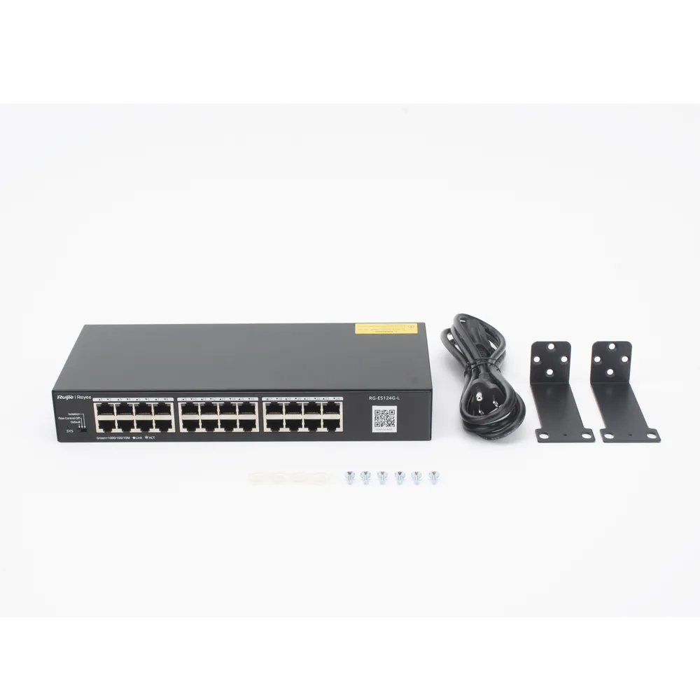 Switch no administrable, con 24 puertos Gigabit, Visible en la Topología – vista 3