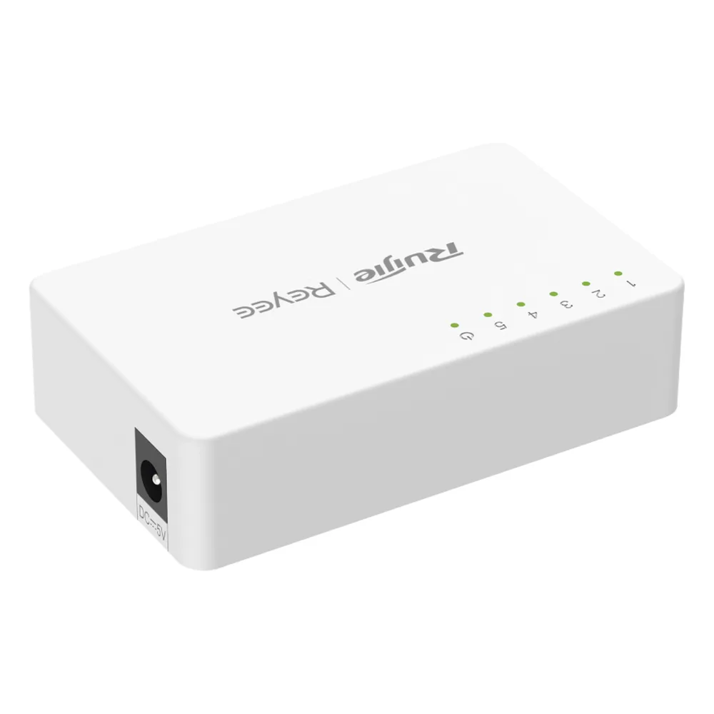 Switch no administrable, Visible en la Topología de la Nube, 5 puertos 10/100 Mbps – vista 5