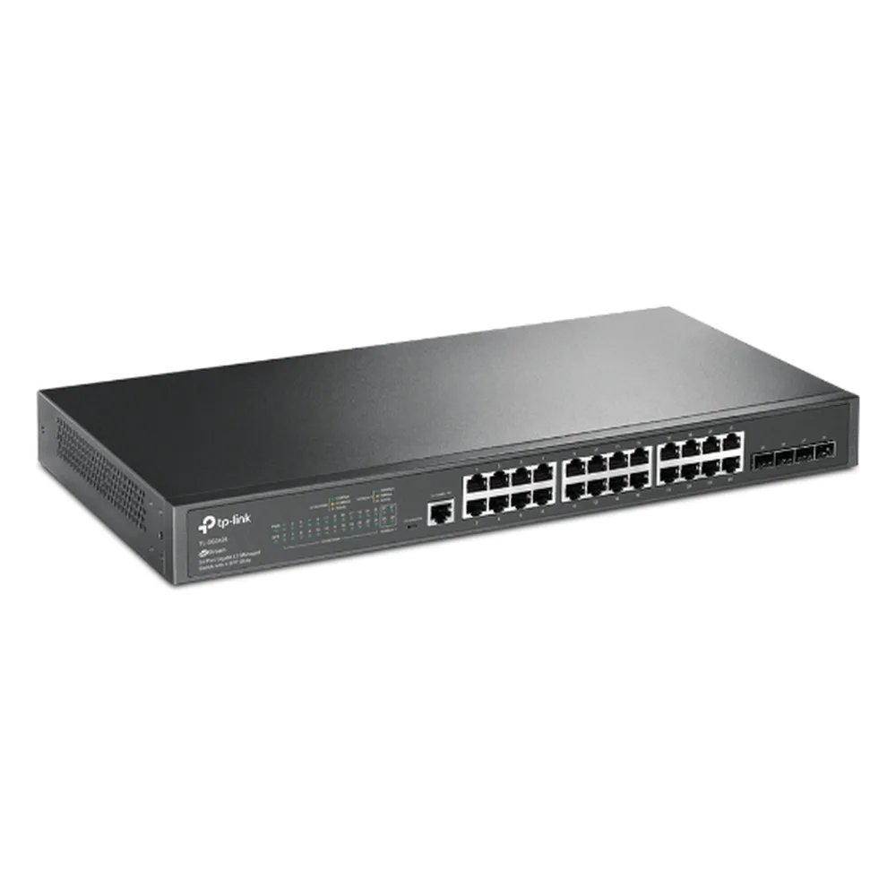 Switch Omada SDN Administrable / 24 puertos Gigabit y 4 puertos SFP / Funciones sFlow, QinQ y QoS / Administración centralizada OMADA – vista 2