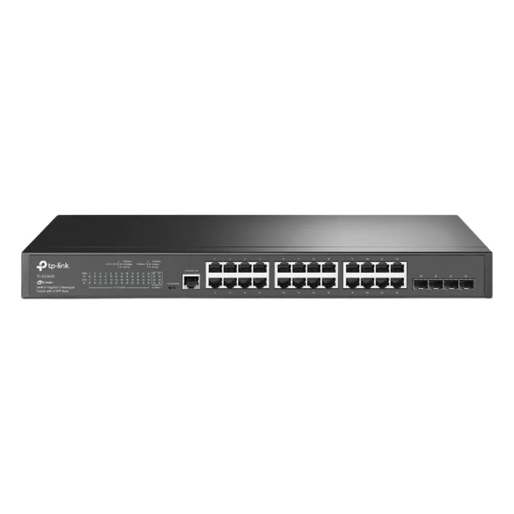 Switch Omada SDN Administrable / 24 puertos Gigabit y 4 puertos SFP / Funciones sFlow, QinQ y QoS / Administración centralizada OMADA