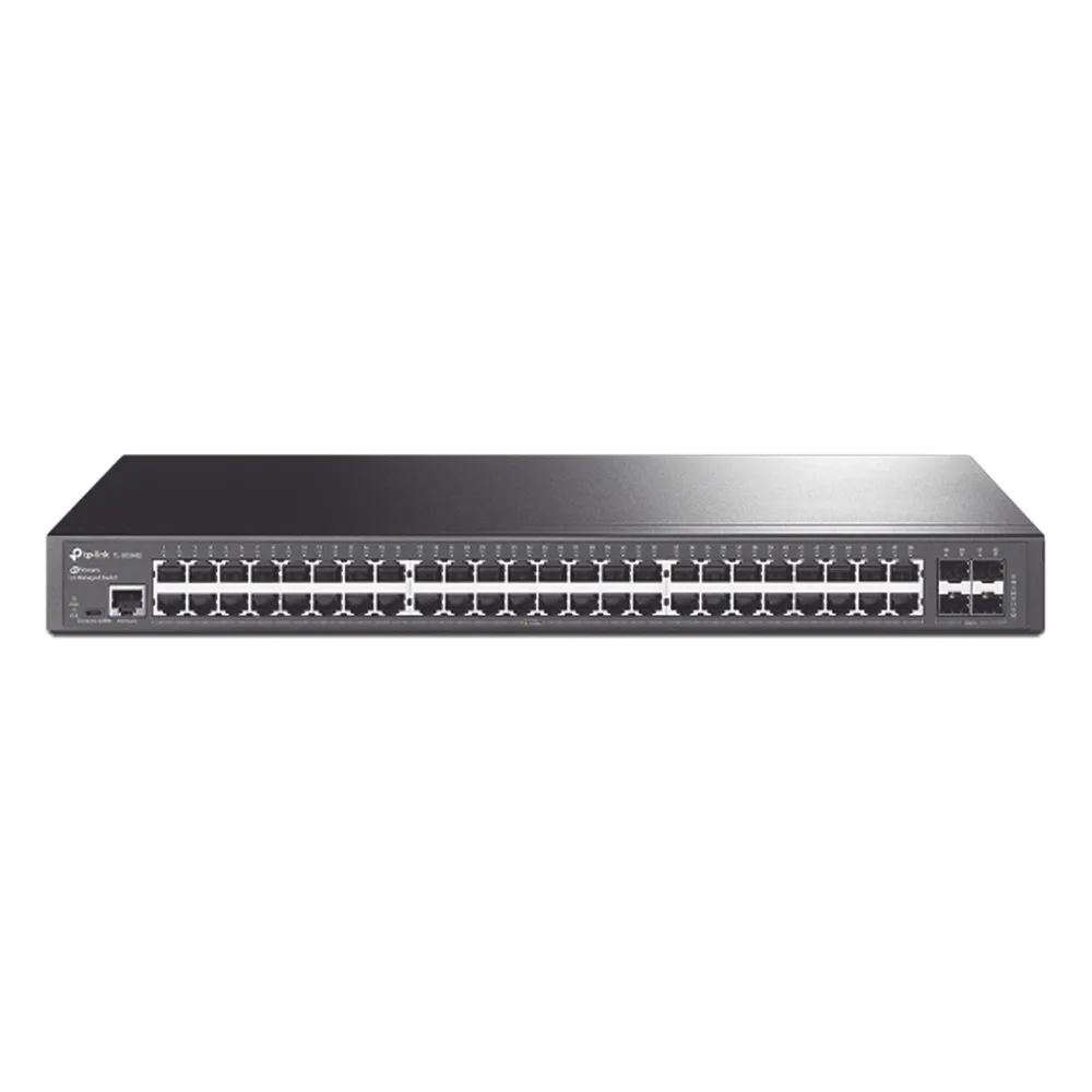 Switch Omada SDN Administrable / 48 puertos Gigabit y 4 puertos SFP / Funciones sFlow, QinQ y QoS / Administración centralizada OMADA
