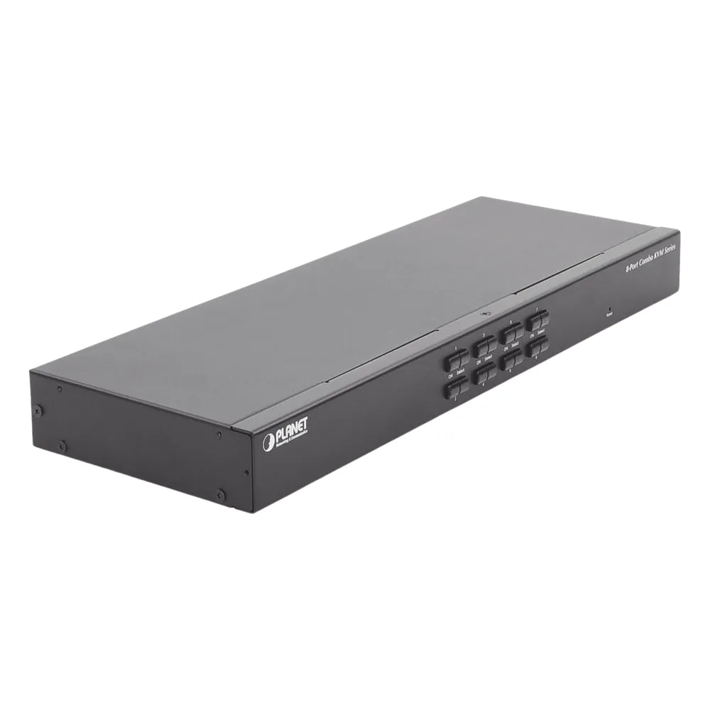 Switch Para Monitor KVM de 8 Puertos VGA, Permite el Acceso y Controla Hasta 8 Computadoras Desde Una Sola Consola (Teclado, Ratón y Monitor). – vista 3