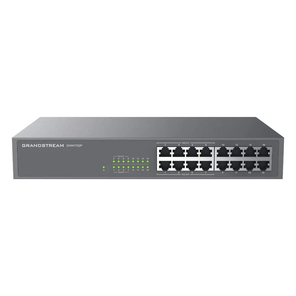 Switch PoE+ 16 Puertos Gigabit No Administrable / 8 puertos 10/100/1000 Mbps / 8 puertos PoE+ / hasta 145W – vista 2