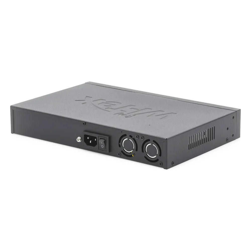 Switch PoE (802.3af/at/bt) / No administrable de largo alcance / Hasta 250m / 16 x 10/100Mbps (PoE) + 2 x 100/1000Mbps + 1 x SFP / 200 W – vista 4