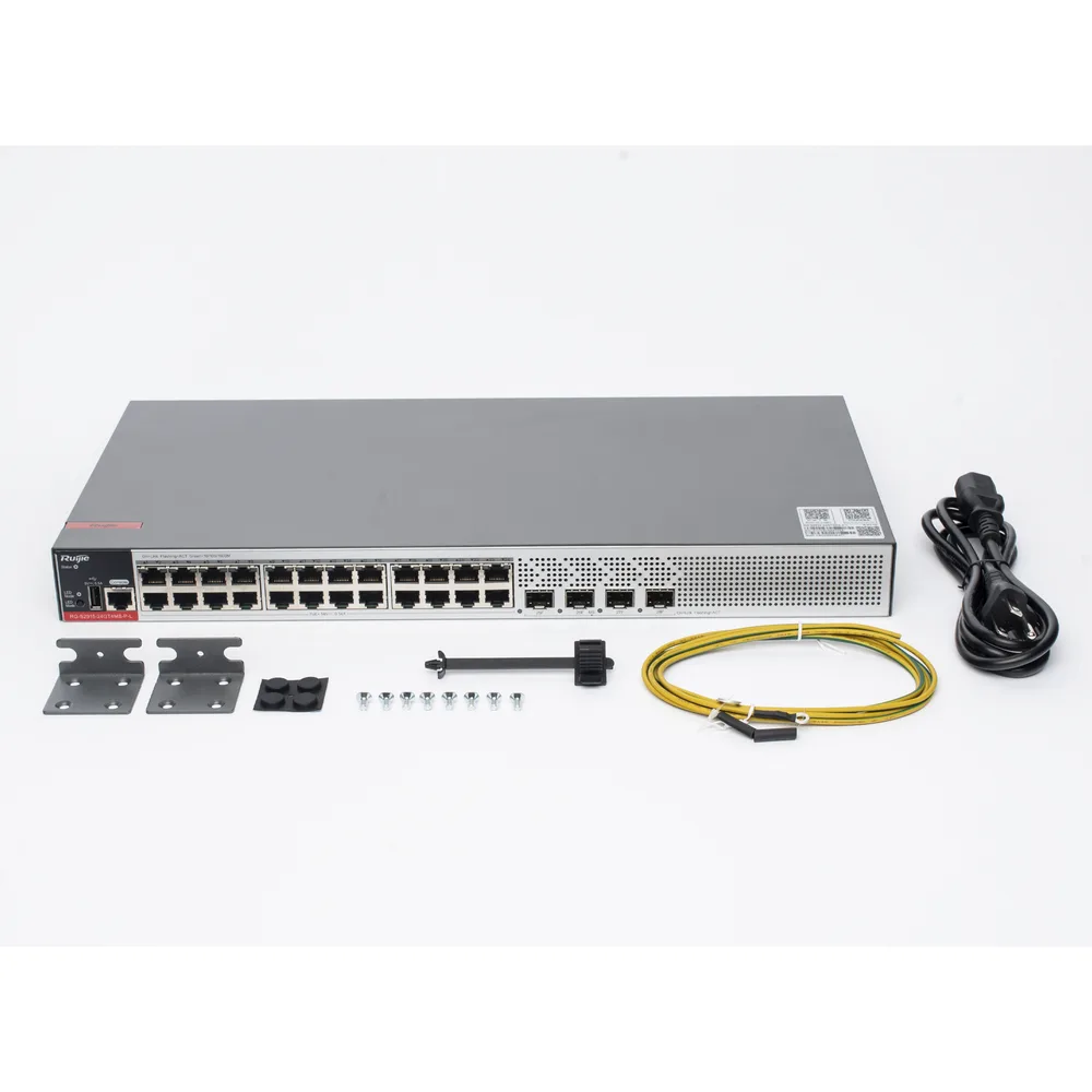 Switch PoE+ Empresarial 370 Watts, Administrable L2+, 24 Puertos Gigabit y 4 Puertos Uplink SFP 2.5G – vista 5