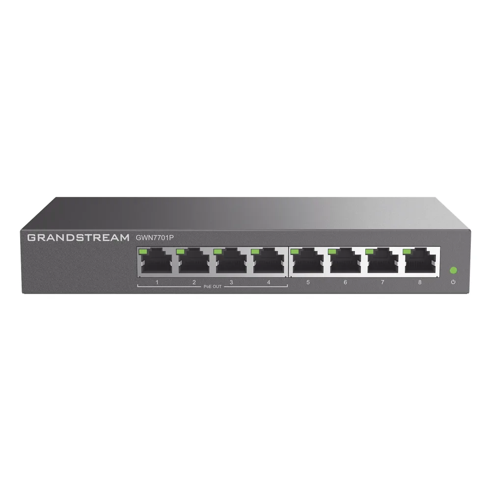 Switch PoE+ Gigabit No Administrable / 8 puertos 10/100/1000 Mbps / 4 puertos PoE+ / hasta 60W