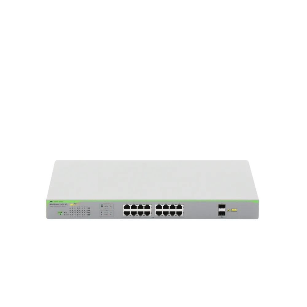 Switch PoE+ Gigabit WebSmart de 16 puertos 10/100/1000 Mbps (2 x Combo) + 2 puertos gigabit SFP (Combo), 185 W – vista 2