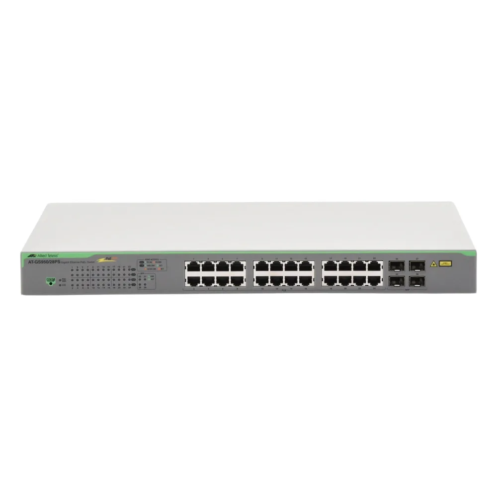 Switch PoE+ Gigabit WebSmart de 24 puertos 10/100/1000 Mbps + 4 puertos SFP Gigabit, 185 W – vista 2