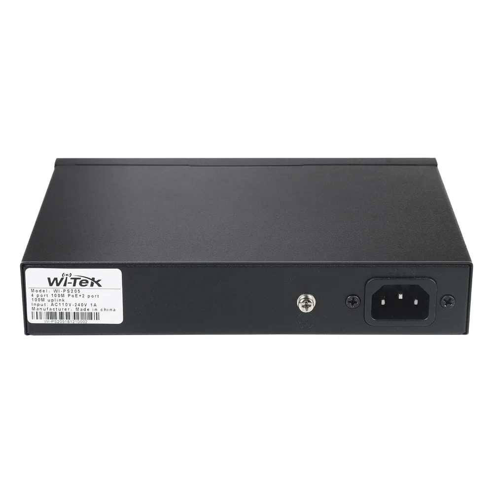 Switch PoE No administrable / PoE de Largo Alcance Hasta 250m / 4 Puertos PoE 10/100Mbps (Puerto 1 Hasta 60W, Puertos 2,3 y 4 Hasta 30W) + 2 Puertos 10/100Mbps Uplink / Presupuesto 65 W / Plug and Play – vista 4