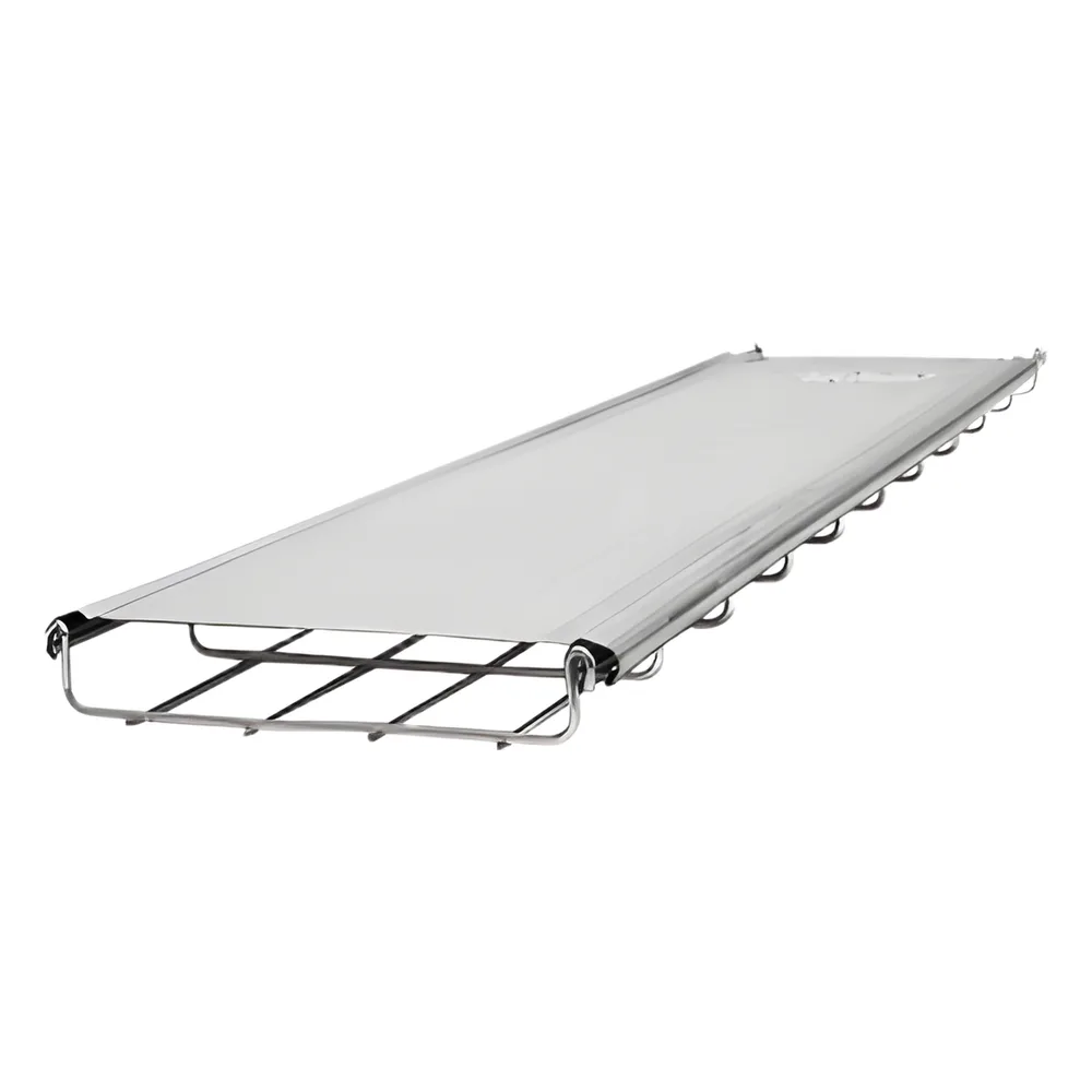 Tapa de 3 metros para charola tipo malla de 150 mm de ancho, cualquier peralte, con acabado Electro Zinc