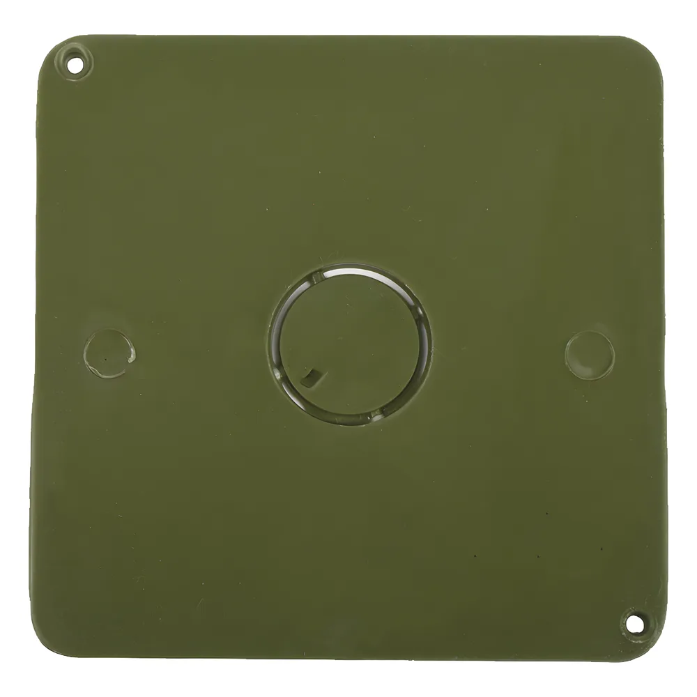 Tapa para Caja Cuadrada de 4 " para instalaciones con tubería PVC Conduit pesado.